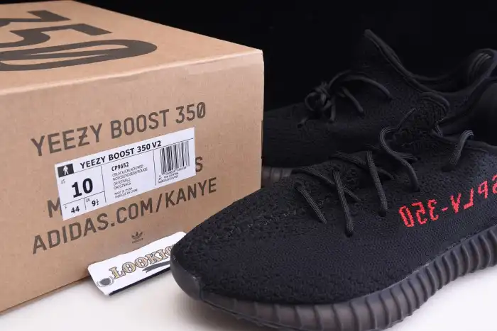 MaikeSneakers Adidas Yeezy Boost 350 V2 Black Red CP9652 0122