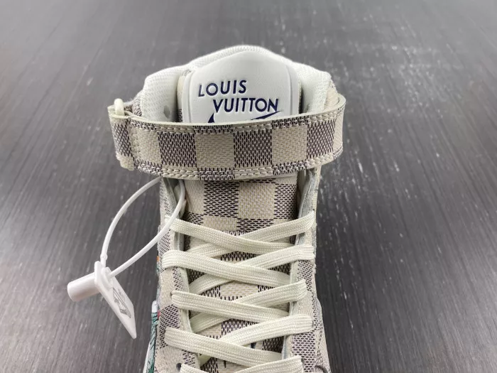 MaikeSneakers Louis Vuitton Nike Air Force 1 Mid By Virgil Abloh Graffiti 0120