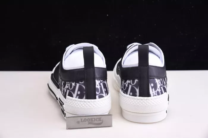 MaikeSneakers DR B23 Low Top Oblique Sneaker Black & White 0119