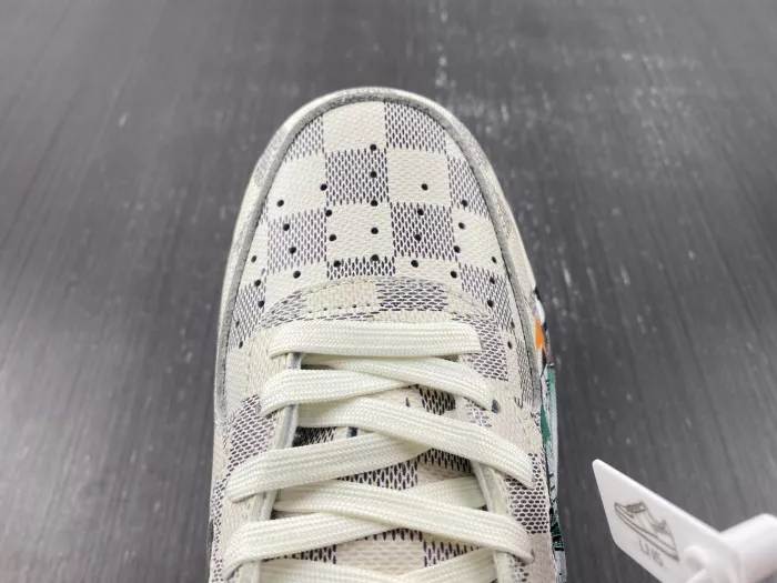 MaikeSneakers Louis Vuitton Nike Air Force 1 Mid By Virgil Abloh Graffiti 0120