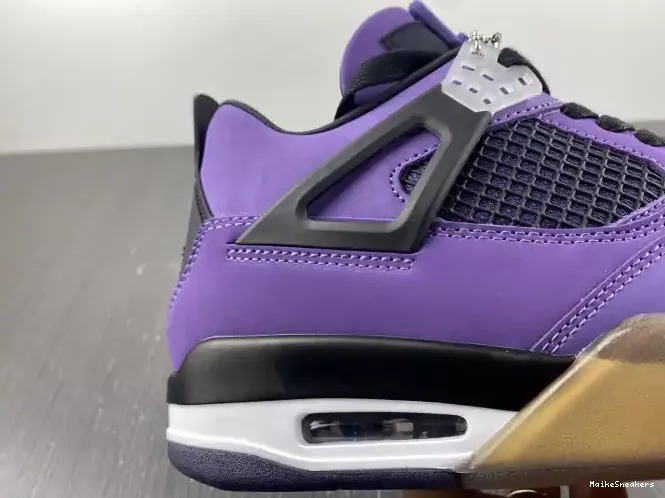 MaikeSneakers Travis Retro 4 Jordan Scott LN4 and Purple (Friends 766296 Family) 0207