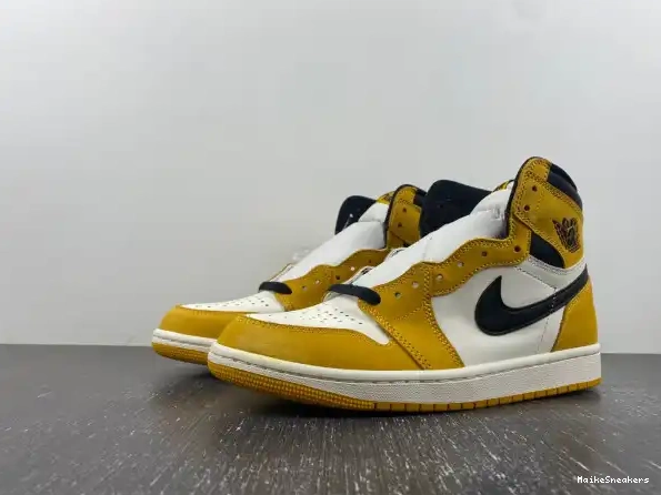 MaikeSneakers High Yellow Air 1 OG DZ5485-701 Ochre Jordan 0215