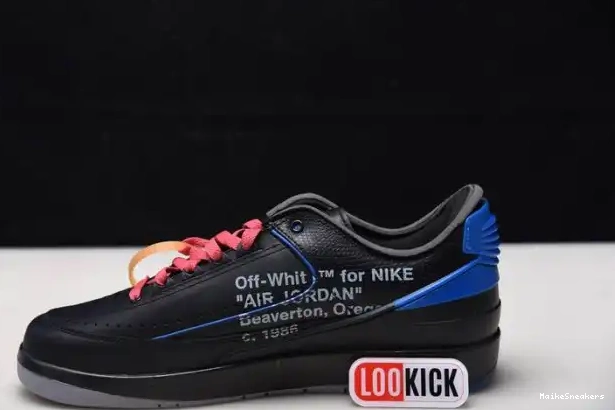 MaikeSneakers Off-White DJ4375-004 Blue Low SP Black Retro Jordan 2 0215