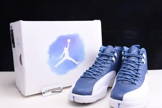 MaikeSneakers Stone Retro Air Jordan Blue 12 130690-404 0216