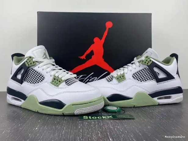 MaikeSneakers AQ9129-103 Air WMNS Jordan 4 Seafoam 0226