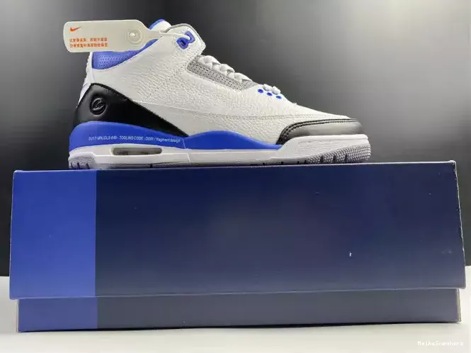 MaikeSneakers White 3 Retro Jordan CT8532-040 Blue Air 0207