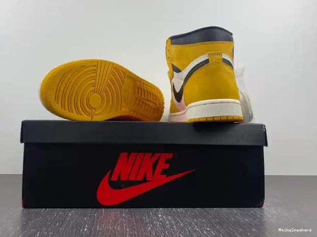 MaikeSneakers High Yellow Air 1 OG DZ5485-701 Ochre Jordan 0215