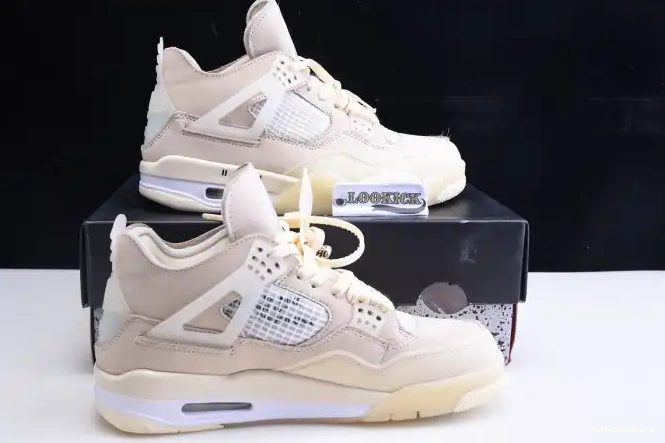 MaikeSneakers Air x Off-White Jordan 4 Sail CV9388-100 0221