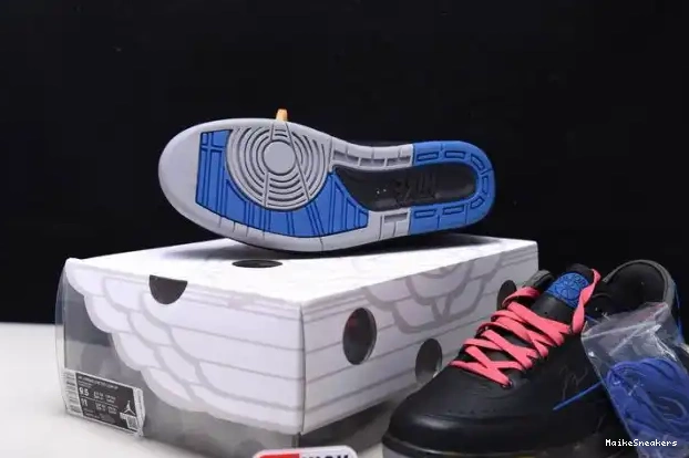 MaikeSneakers Off-White DJ4375-004 Blue Low SP Black Retro Jordan 2 0215