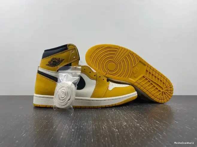 MaikeSneakers High Yellow Air 1 OG DZ5485-701 Ochre Jordan 0215