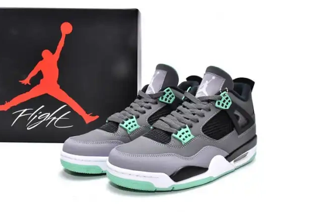 MaikeSneakers Green Jordan 308497-033 Retro 4 Air Glow 0223