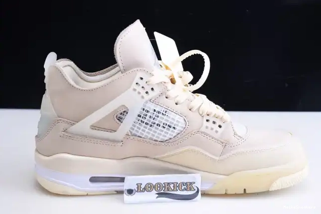 MaikeSneakers Air x Off-White Jordan 4 Sail CV9388-100 0221