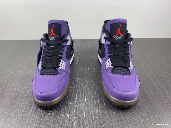 MaikeSneakers Travis Retro 4 Jordan Scott LN4 and Purple (Friends 766296 Family) 0207