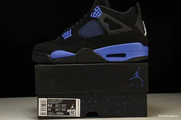 MaikeSneakers Royal Black Retro 4 Jordan Game CT8527-018 0216