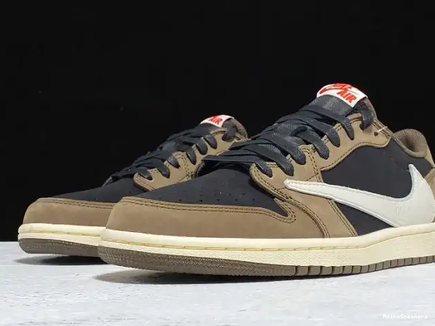 MaikeSneakers x OG Mocha Dark Air Travis 1 Low Jordan CQ4277-001 Scott SP 0222