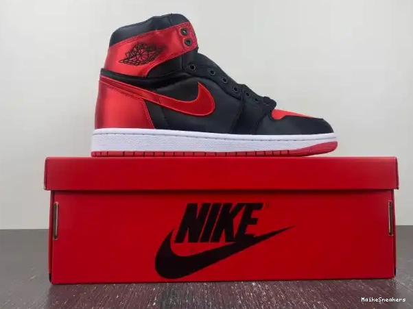 MaikeSneakers 1 Bred High FD4810-061 WMNS OG Air Satin Jordan 0210