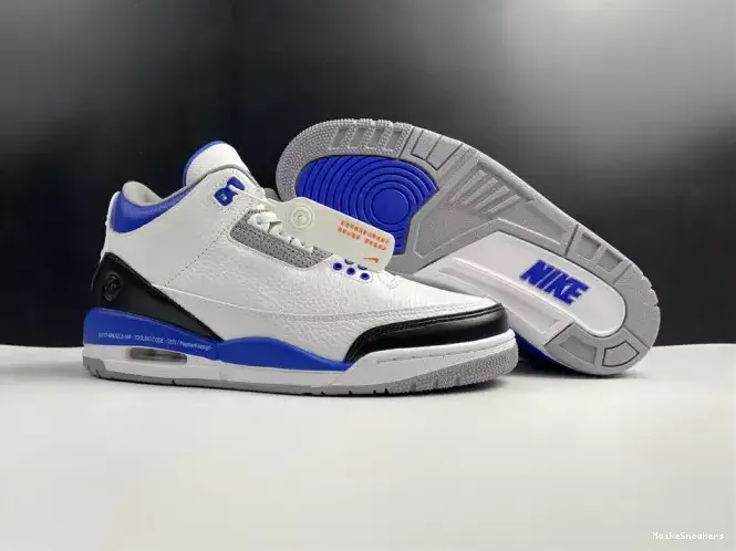 MaikeSneakers White 3 Retro Jordan CT8532-040 Blue Air 0207