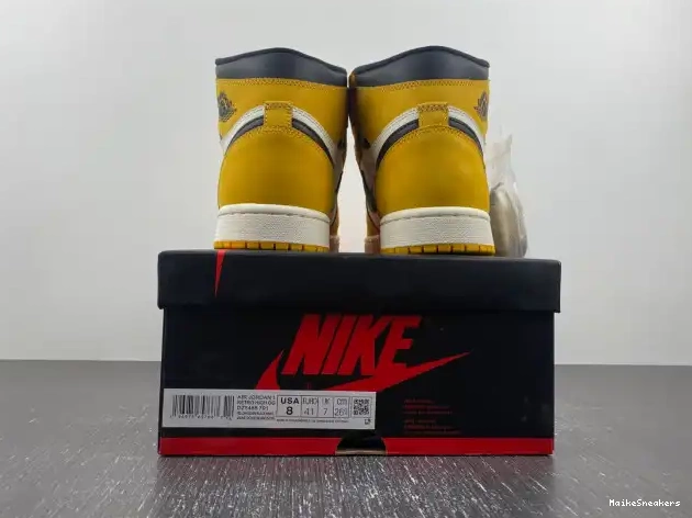 MaikeSneakers High Yellow Air 1 OG DZ5485-701 Ochre Jordan 0215