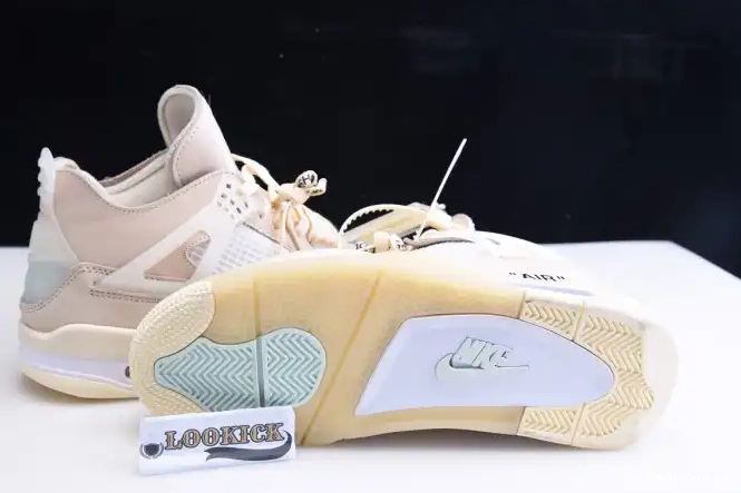 MaikeSneakers Air x Off-White Jordan 4 Sail CV9388-100 0221