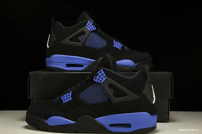 MaikeSneakers Royal Black Retro 4 Jordan Game CT8527-018 0216