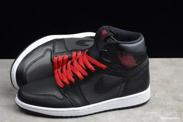 MaikeSneakers Jordan Satin High Retro 1 Black OG 555088-060 Air 0228