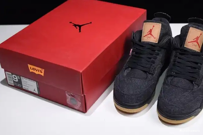 MaikeSneakers 'black' Air 4 AO2571-001 x Levi's Jordan 0213