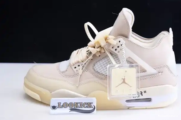 MaikeSneakers Air x Off-White Jordan 4 Sail CV9388-100 0221