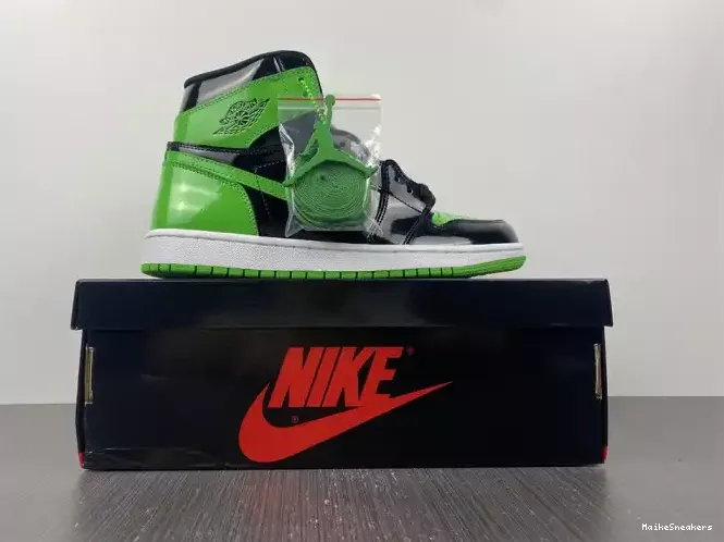 MaikeSneakers Green OG 1 Jordan High 555088-030 Air Pine 0207