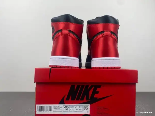 MaikeSneakers 1 Bred High FD4810-061 WMNS OG Air Satin Jordan 0210