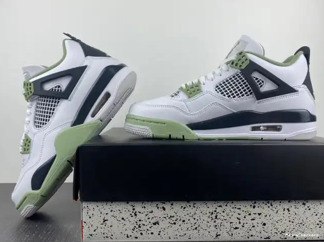 MaikeSneakers AQ9129-103 Air WMNS Jordan 4 Seafoam 0226