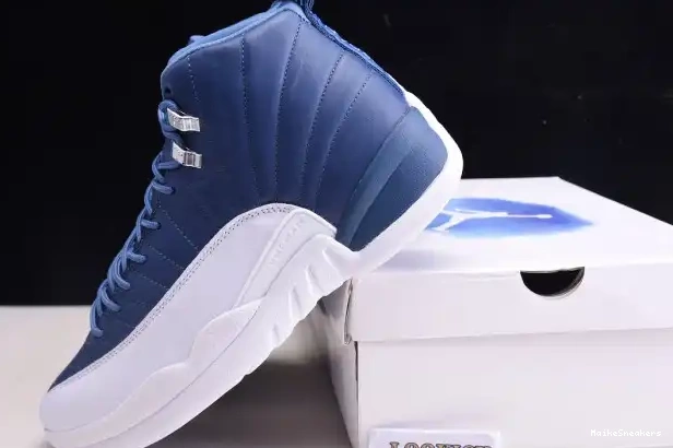 MaikeSneakers Stone Retro Air Jordan Blue 12 130690-404 0216