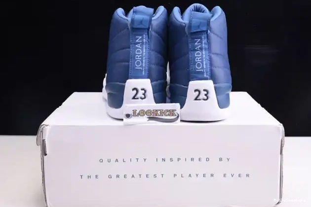 MaikeSneakers Stone Retro Air Jordan Blue 12 130690-404 0216