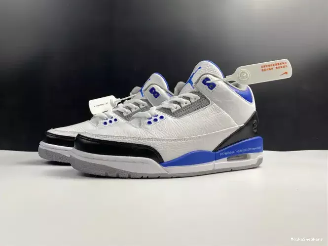 MaikeSneakers White 3 Retro Jordan CT8532-040 Blue Air 0207