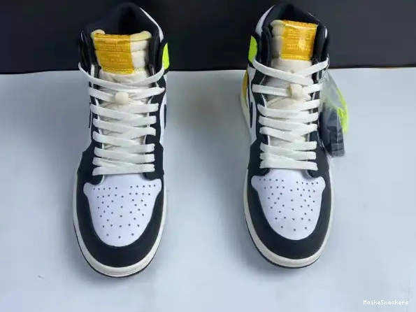 MaikeSneakers 555088-118 AIR 1 HIGH OG RETRO JORDAN GOLD' 'VOLT 0219