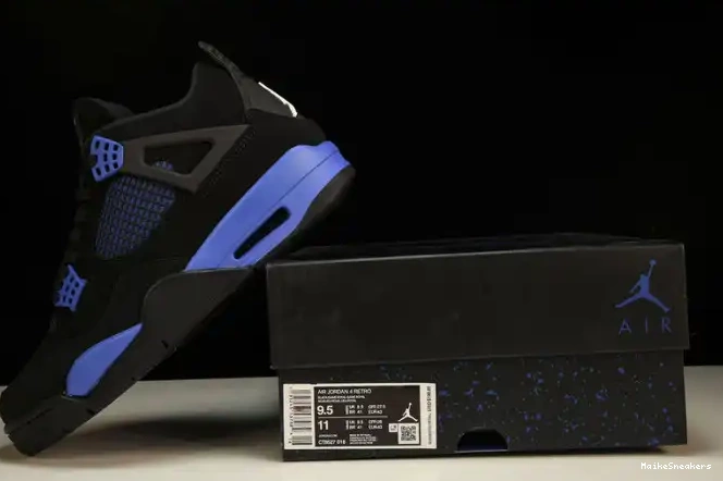 MaikeSneakers Royal Black Retro 4 Jordan Game CT8527-018 0216