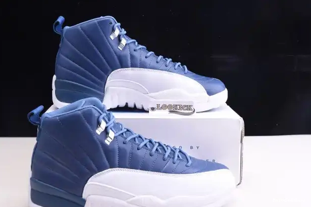 MaikeSneakers Stone Retro Air Jordan Blue 12 130690-404 0216