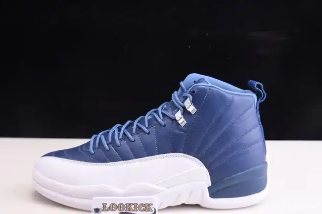 MaikeSneakers Stone Retro Air Jordan Blue 12 130690-404 0216